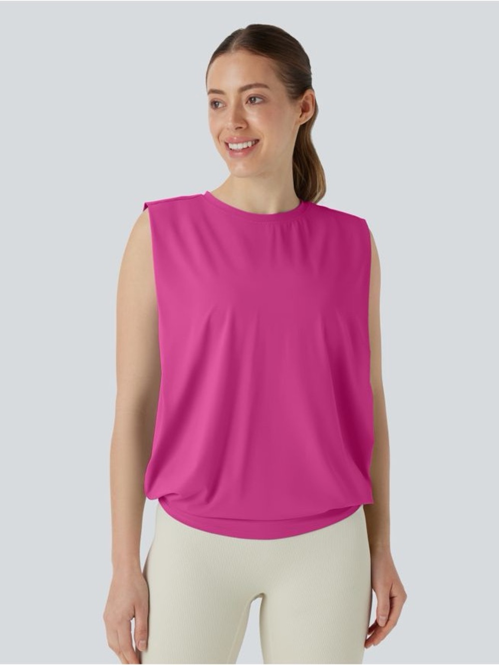 NWT Halara Athletic Sleeveless Tops Bundle - Fuchsia and Violet Size L Set of 2
